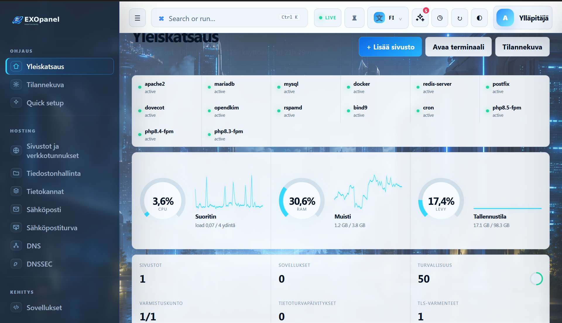 Overview — EXOpanel